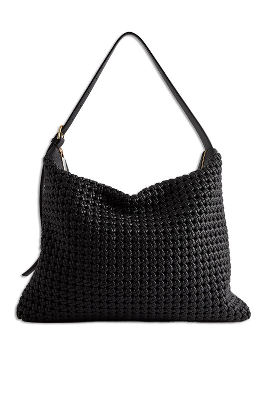 Leather Woven Tote Bag