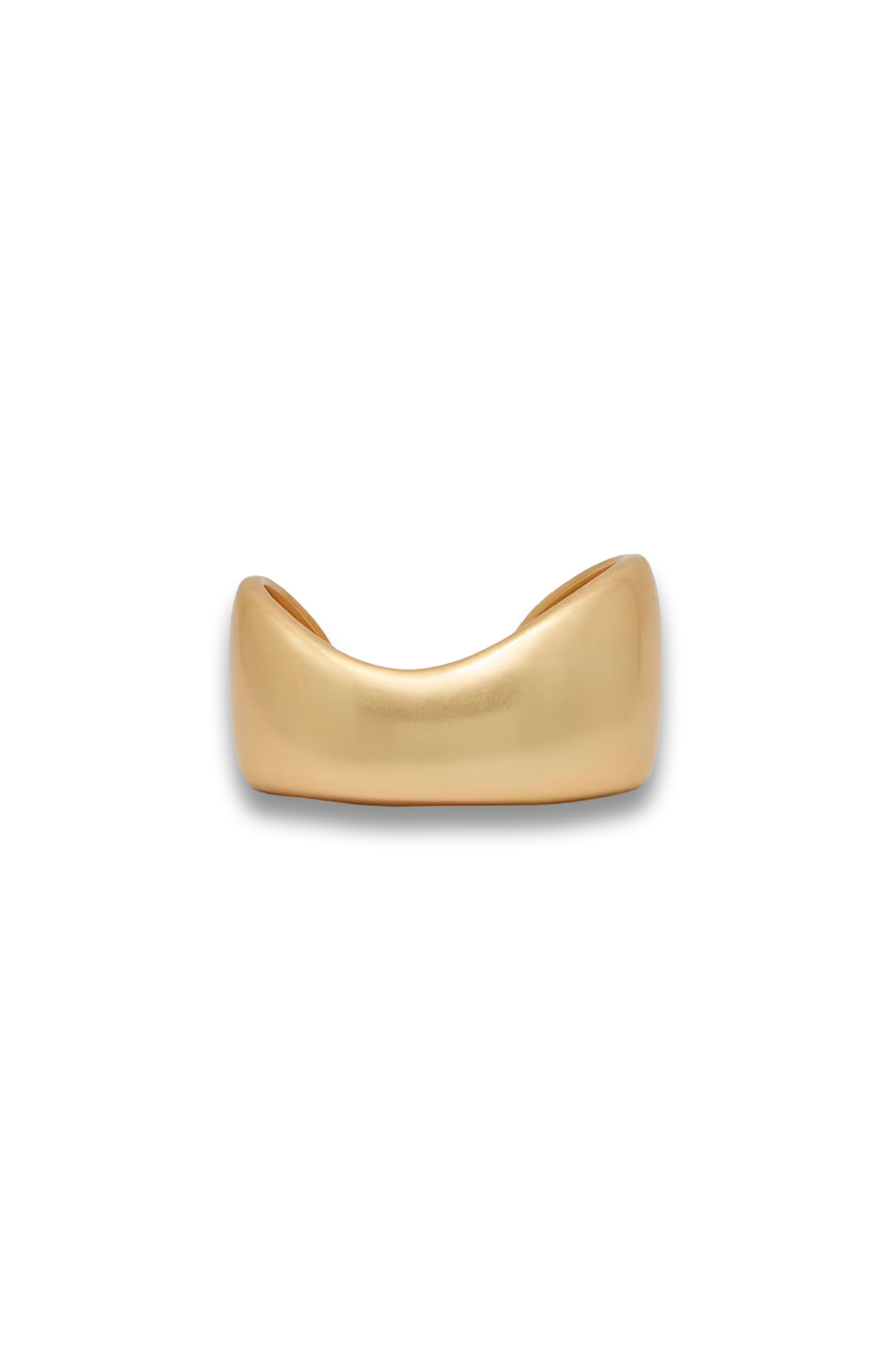 Sculpted Cuff in Gold Tone