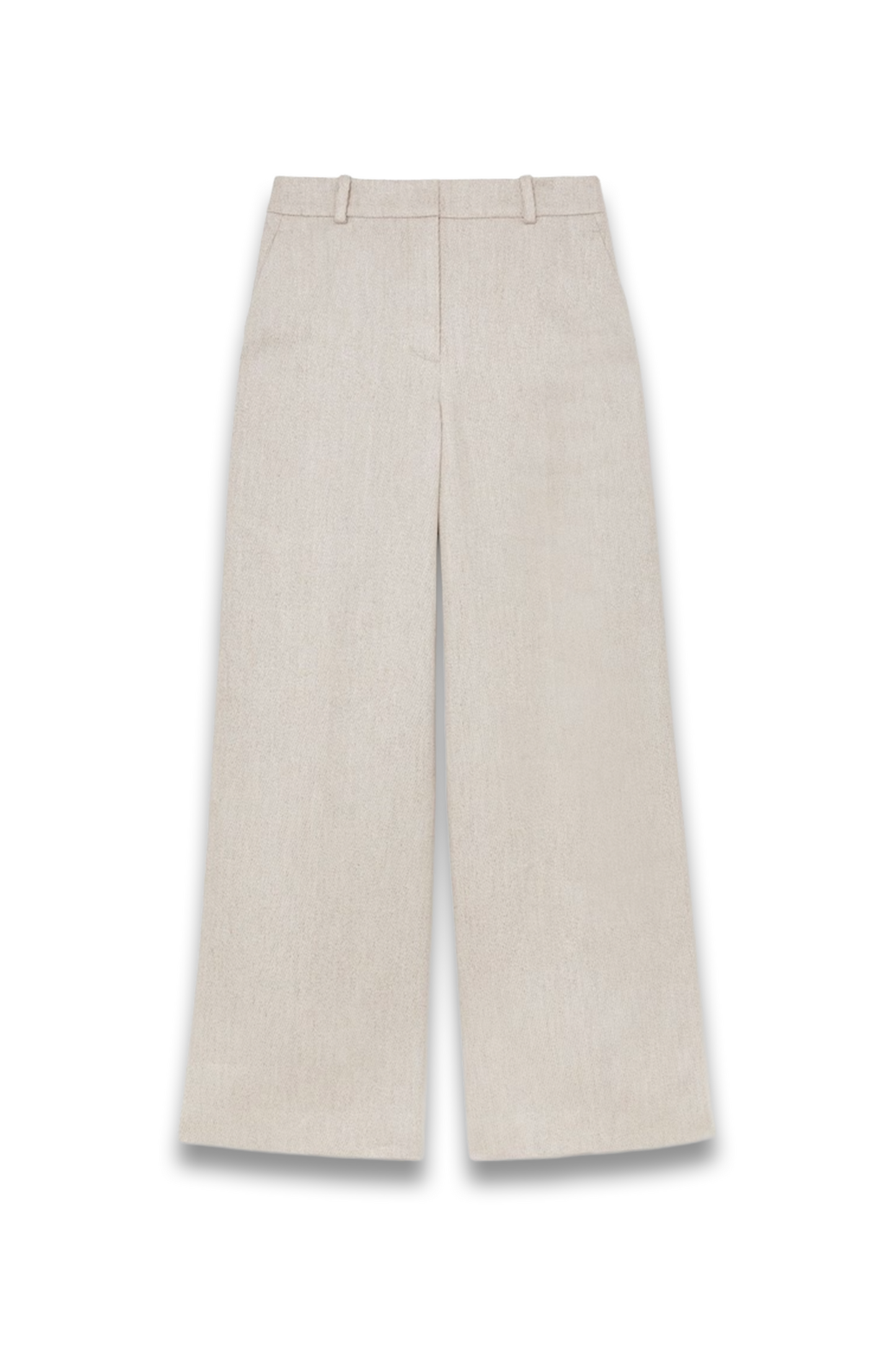 Nolah Linen-blend Textured Wide-leg Trousers in Neutral