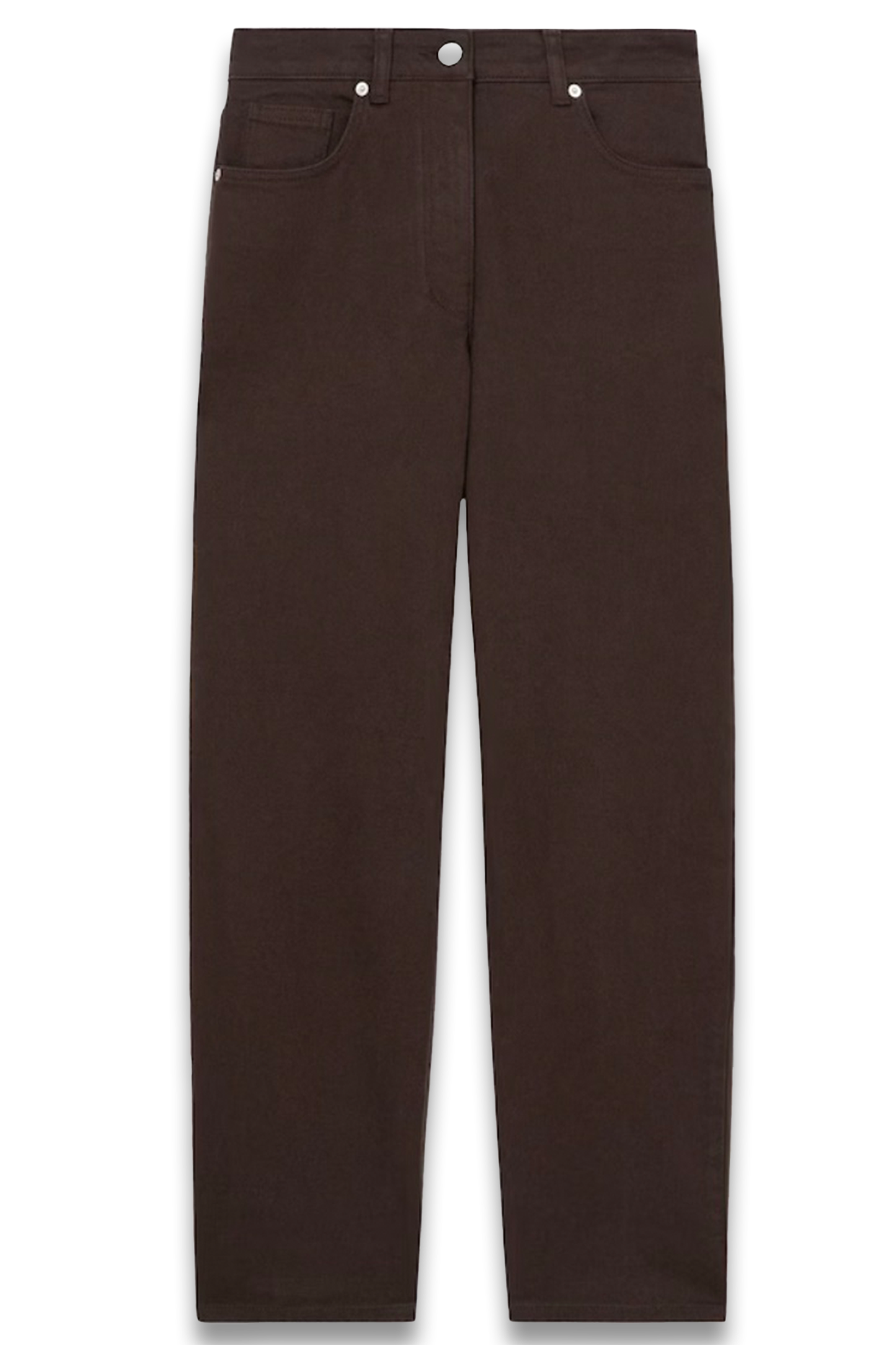 Selin Mid Rise Straight Leg Jeans In Chocolate