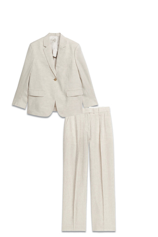 Oversized Linen Suit