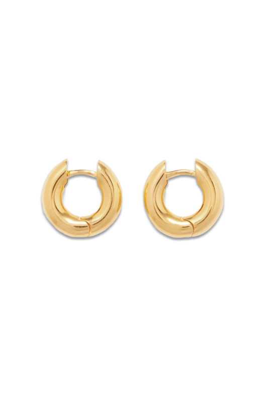 Bagel Medium 18kt Gold-Vermeil Hoop Earrings