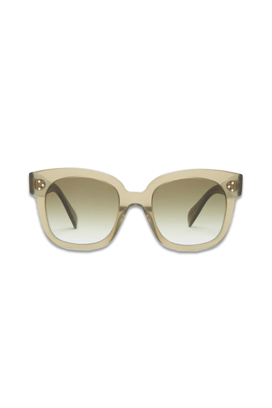 Oversized Square Acetate And Metal Sunglasses
