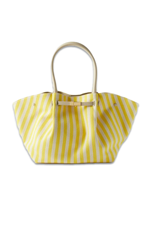 New York Striped Canvas Tote Bag
