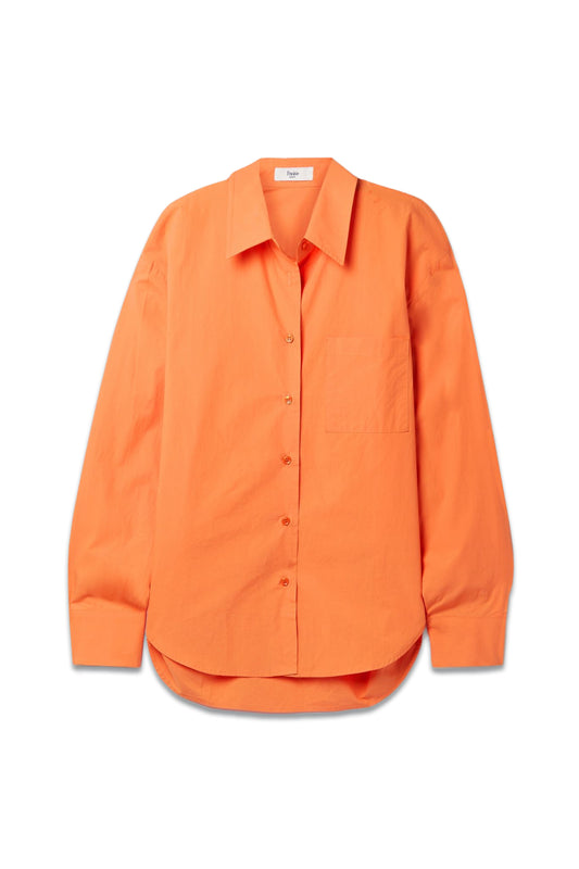 Lui Organic Cotton-Poplin Shirt Orange