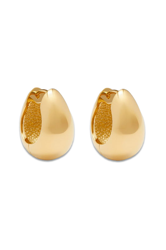 Hinged 18kt Gold-Vermeil Hoop Earrings