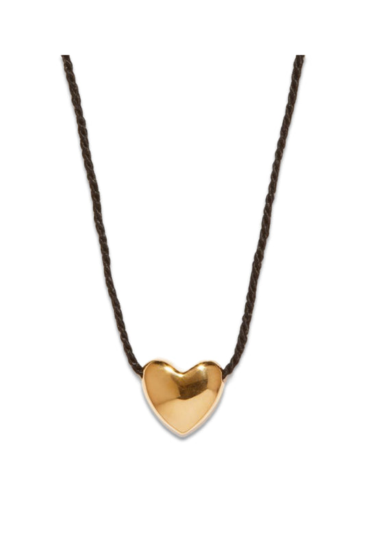 Heart Small 14kt Gold-Plated Pendant Necklace