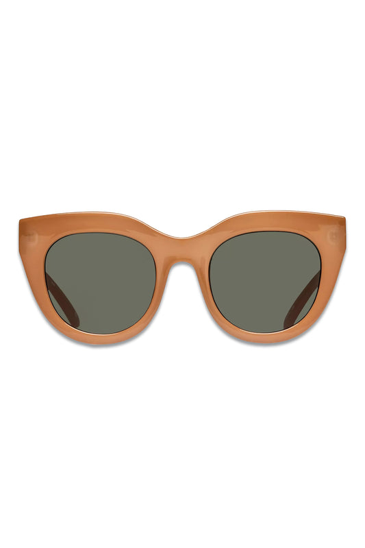 Le Specs Women's Air Heart Cat's Eye Sunglasses, Tan