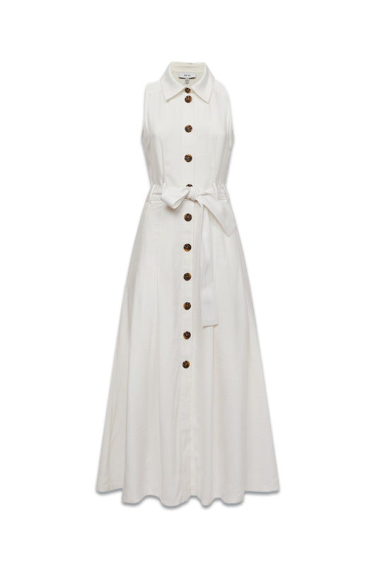 Milena Button Front Midi Dress