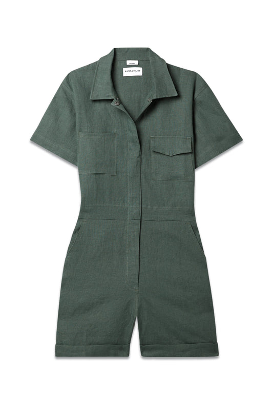 + NET SUSTAIN Dreamer Linen Playsuit