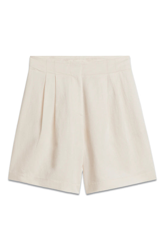 Oversized Linen Blend Shorts