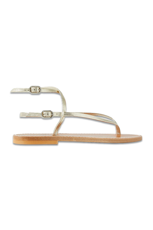 + NET SUSTAIN Abako Metallic Leather Sandals