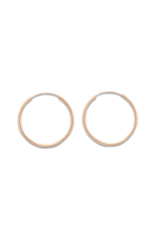 Tube 14kt Rose-Gold Hoop Earrings