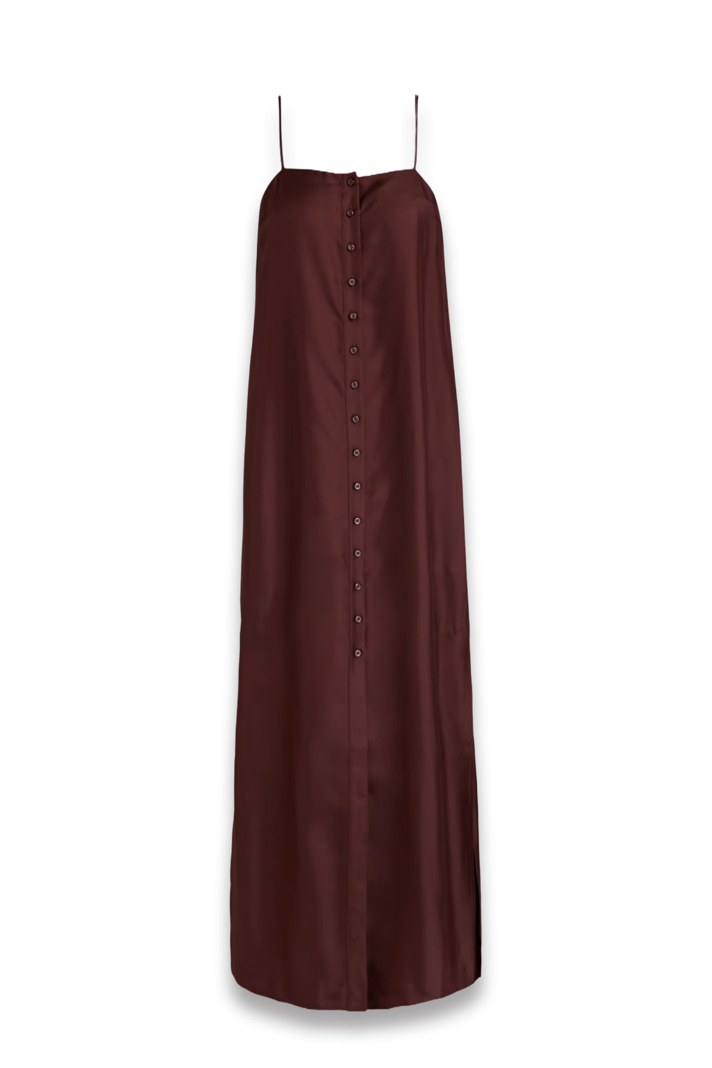 Vabea Silk-Twill Midi Dress