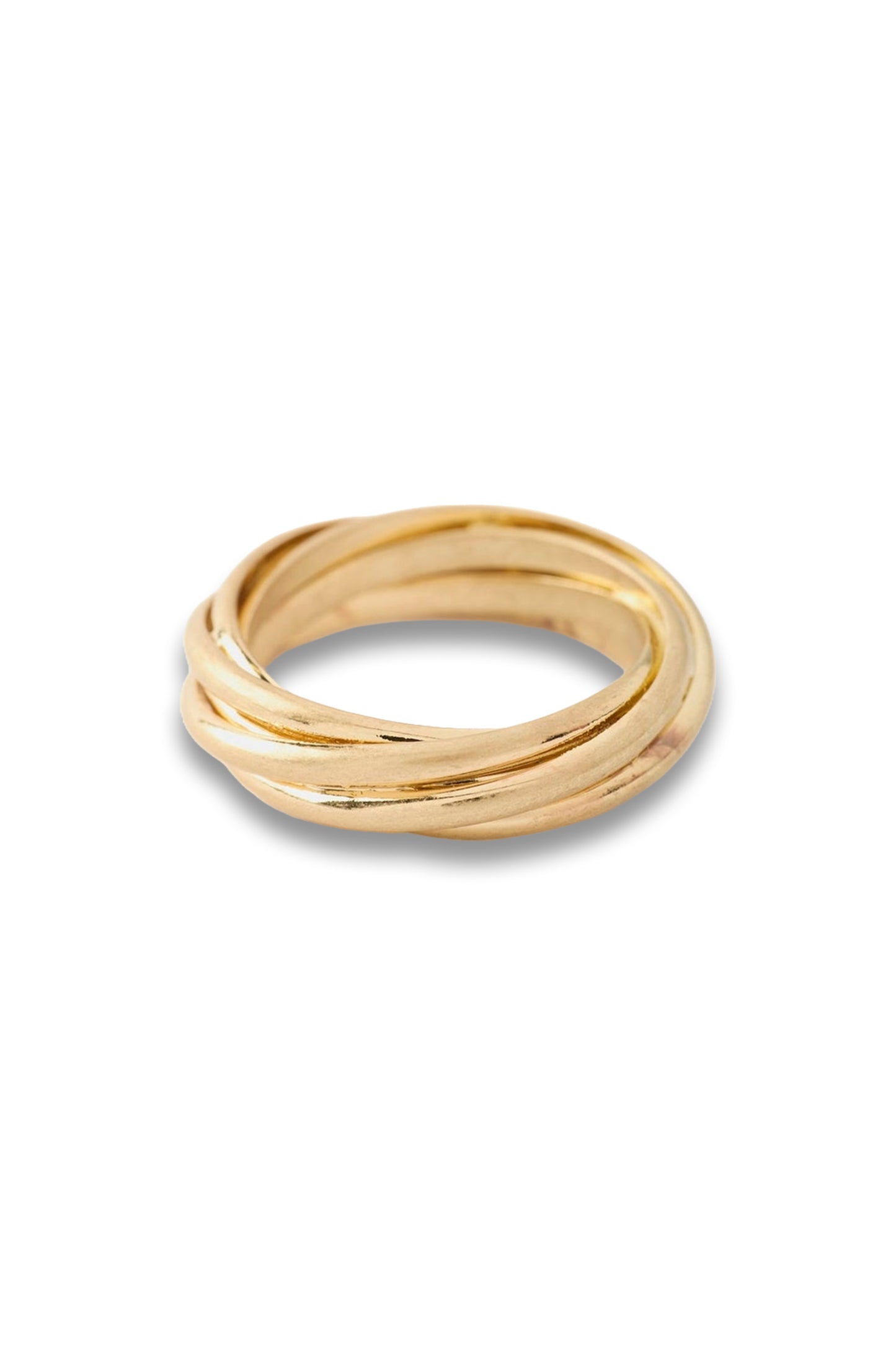 Gold Tone Twist Ring