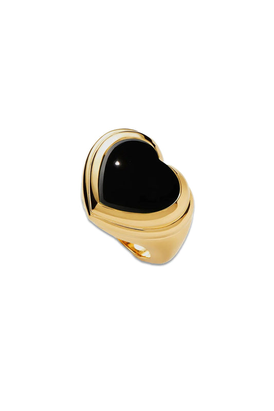 Jelly Heart Gemstone Ring