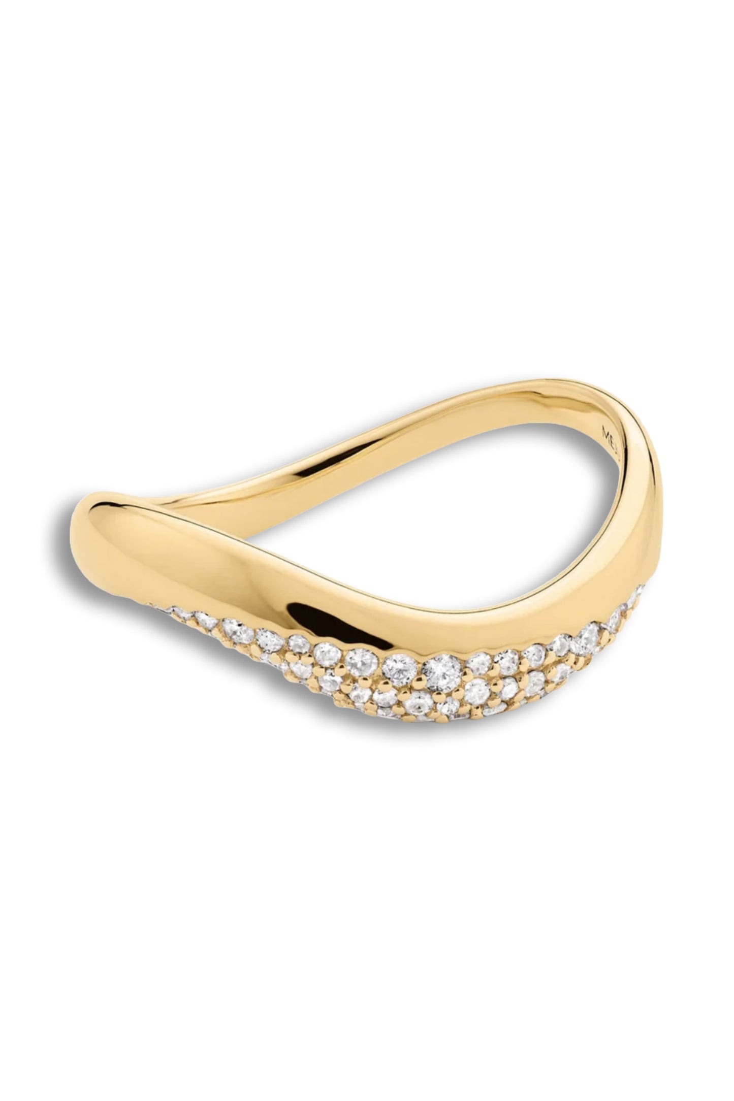 Dôme Figure Diamond Dipped Ring