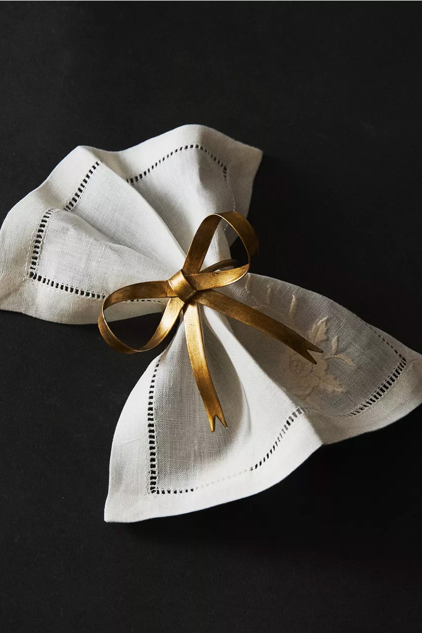 Pack of Christmas Napkin Rings with Bow (PACK OF 2)