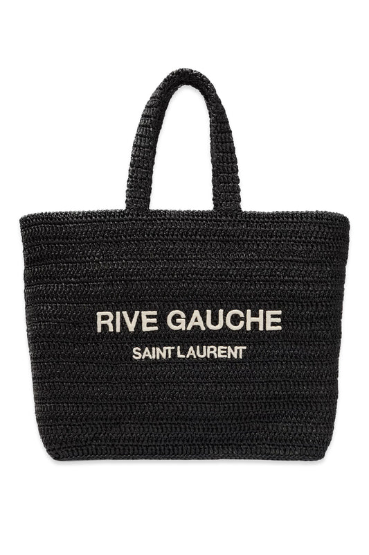 Rive Gauche Medium Raffia Tote Bag