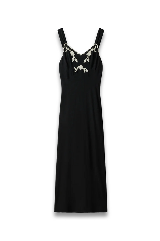 Julietta Embroidered Midi Dress