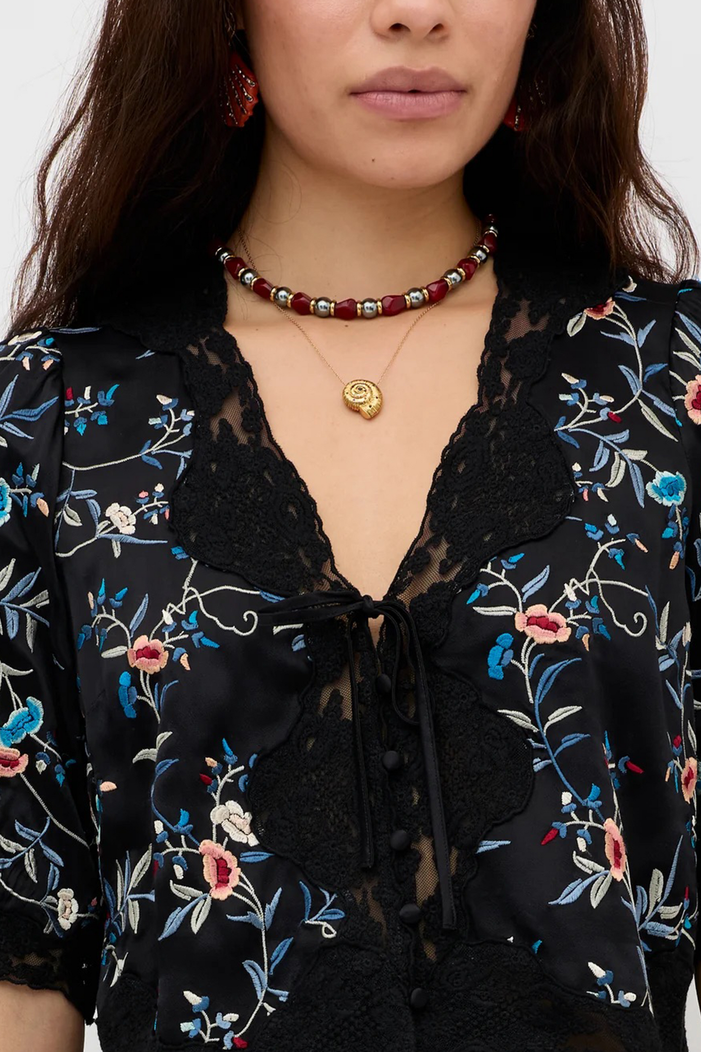 Palmara Necklace with Semi-precious Stones