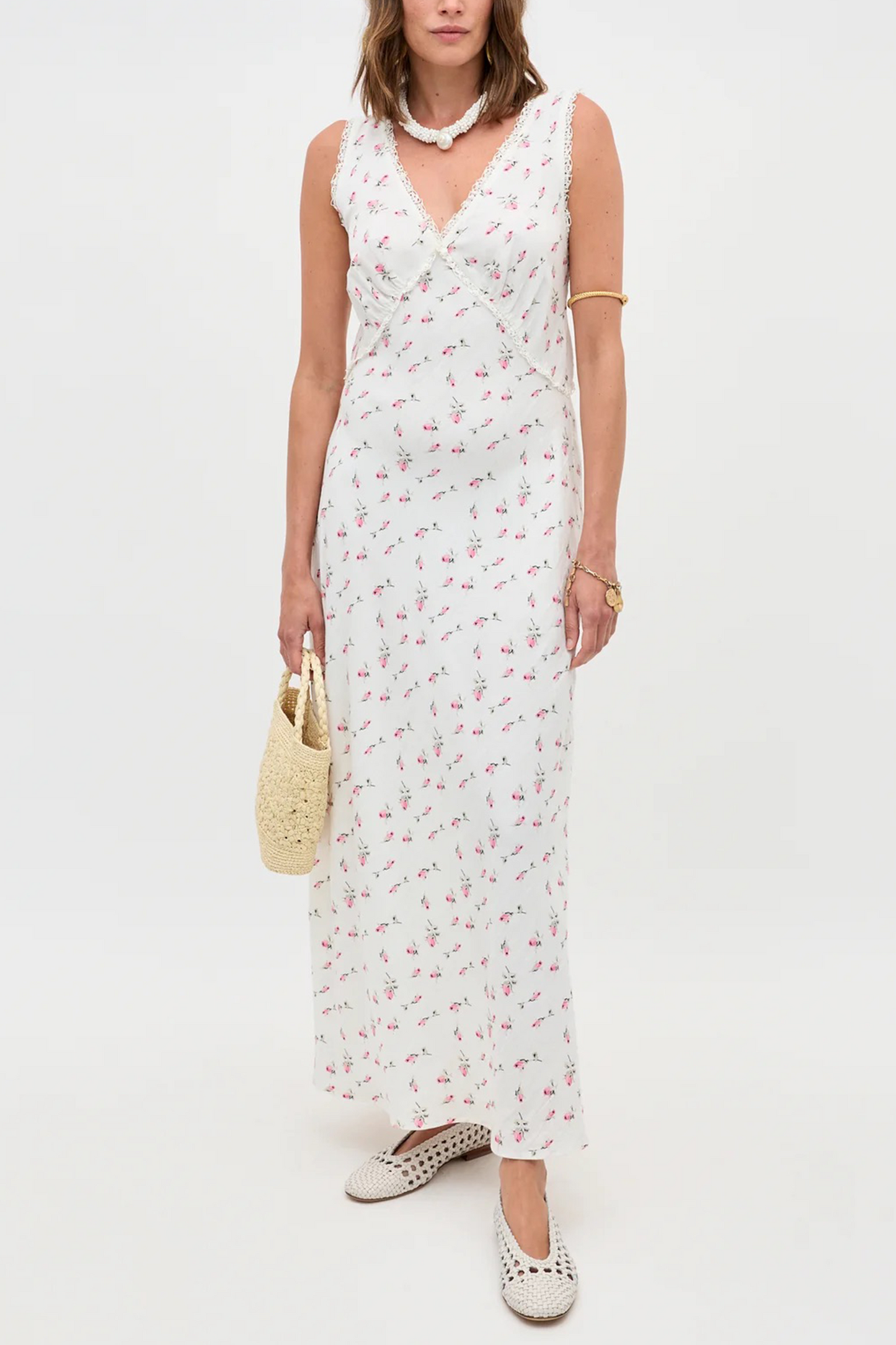 Sandrine Linen Blend Midi Dress