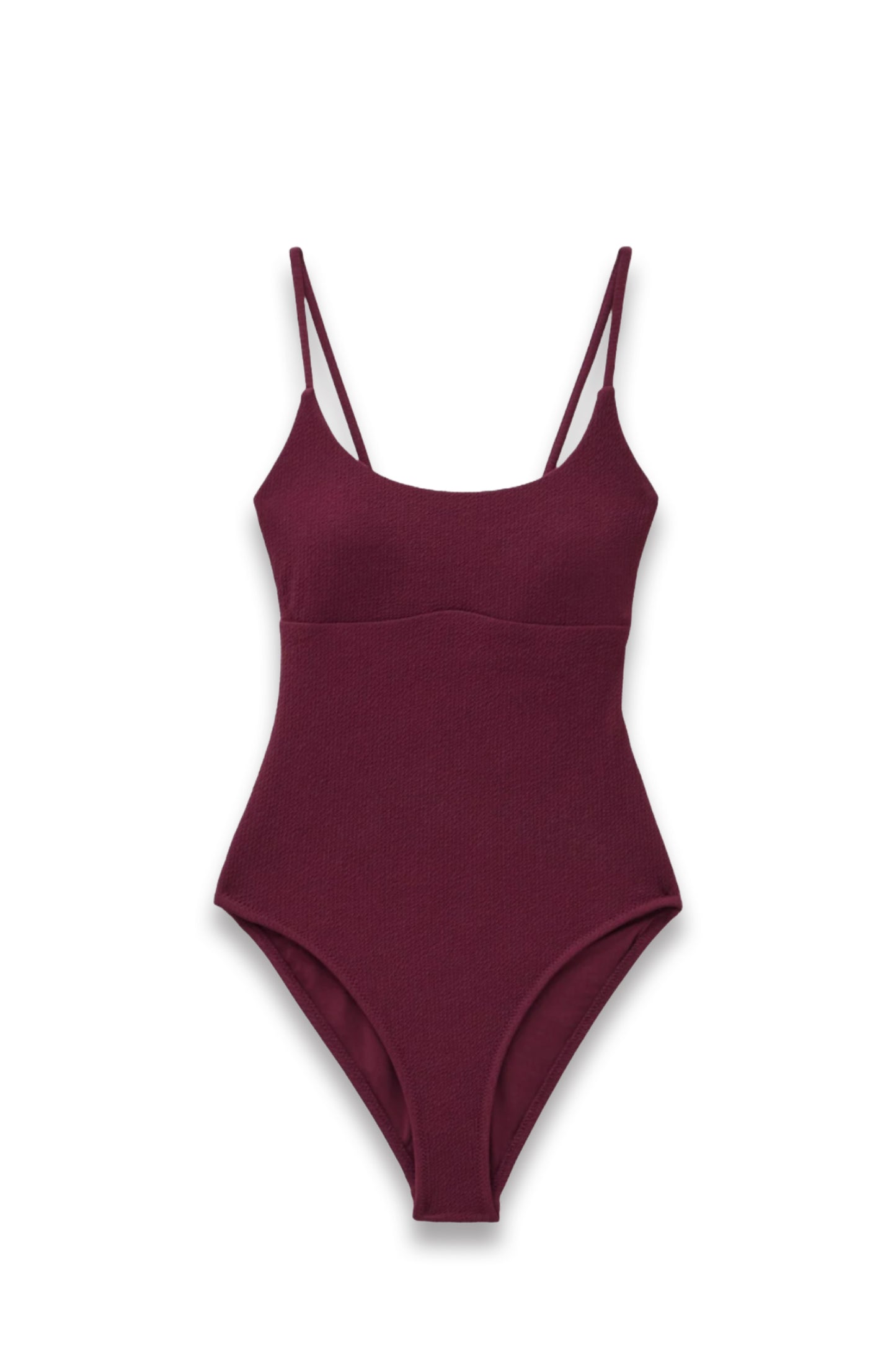 Square Neck Texture Swimsuit