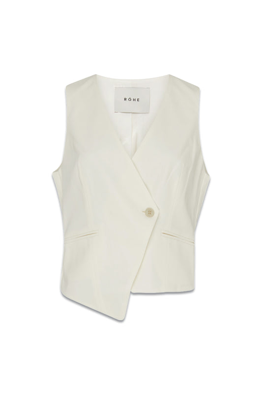 Double-Breasted Twill Waistcoat