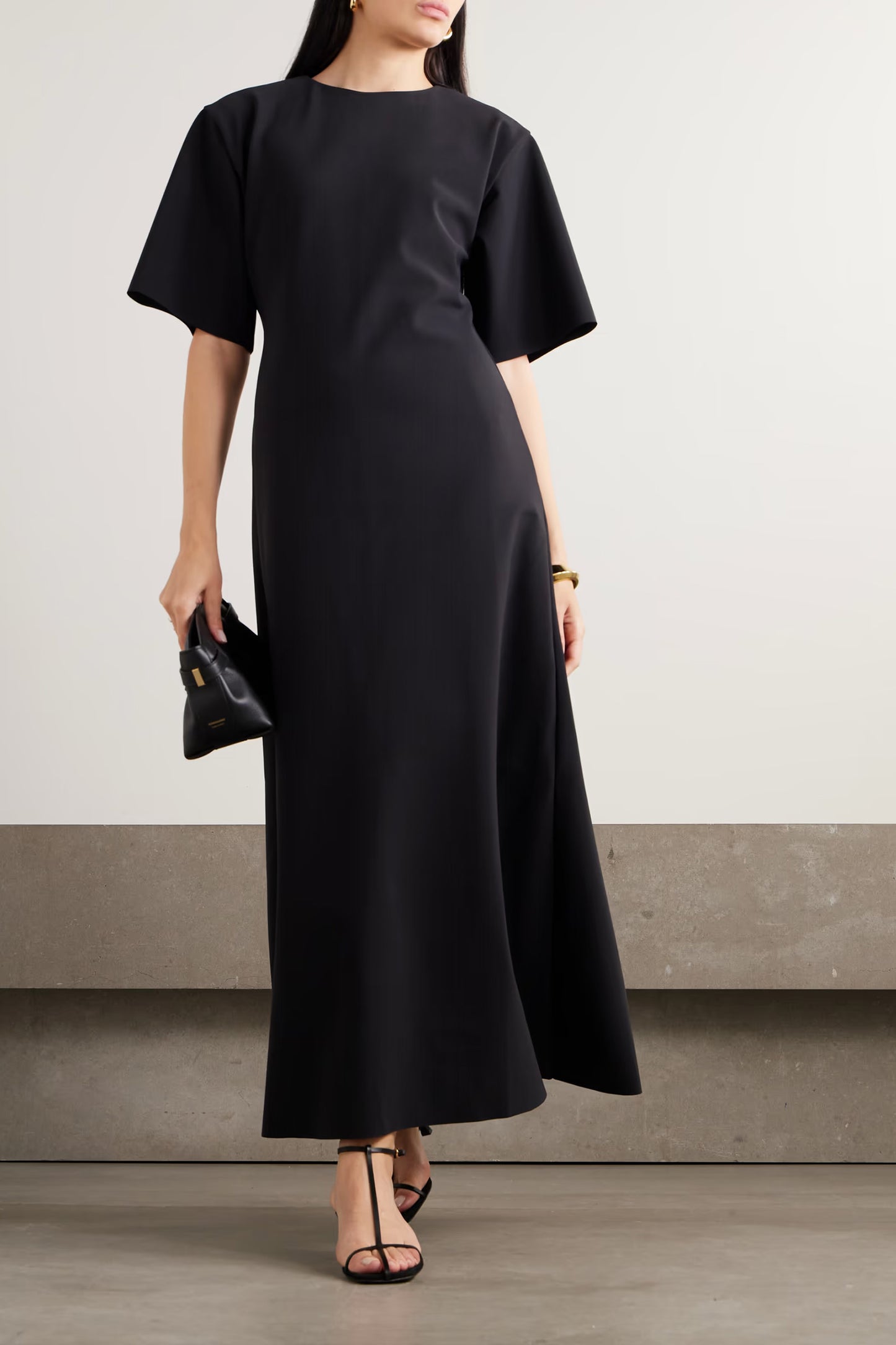 Recycled Stretch-Scuba Maxi Dress