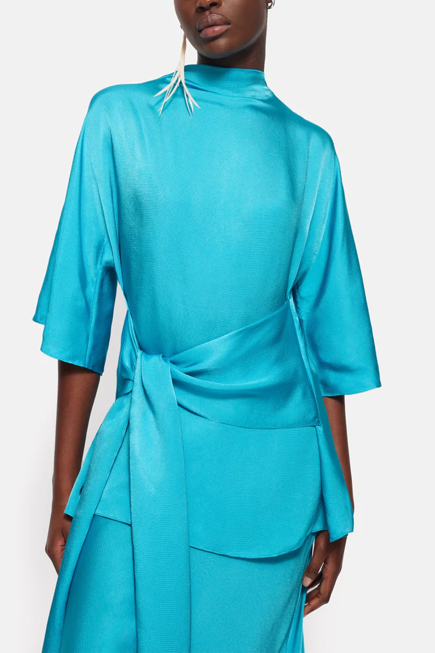Roksanda Hammered Satin Top