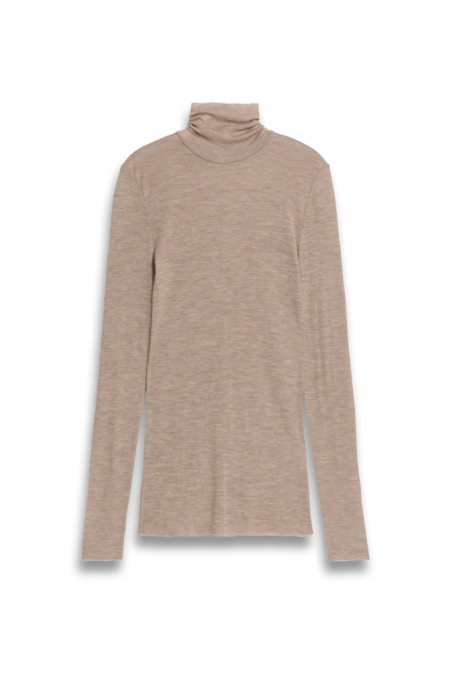 Roll-neck Wool Top