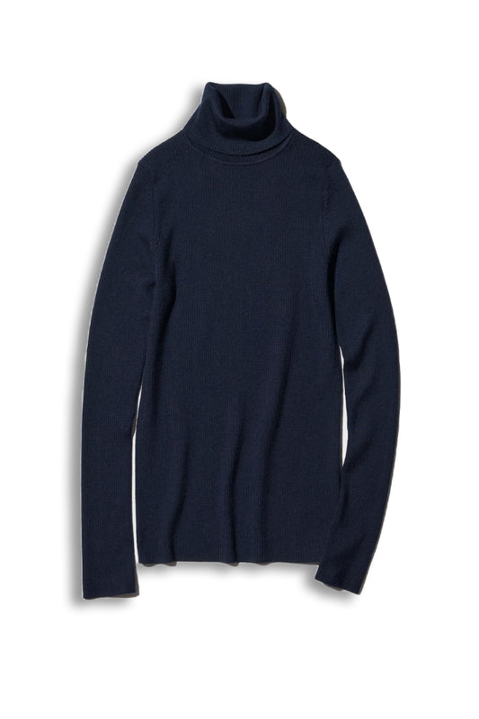 Merino Ribbed Turtleneck Jumper