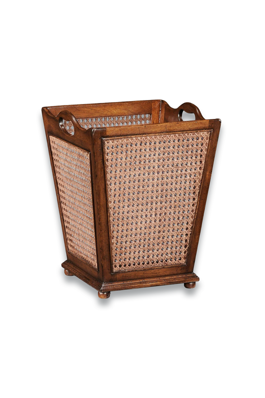 Jonathan Charles Waste Basket French Caned