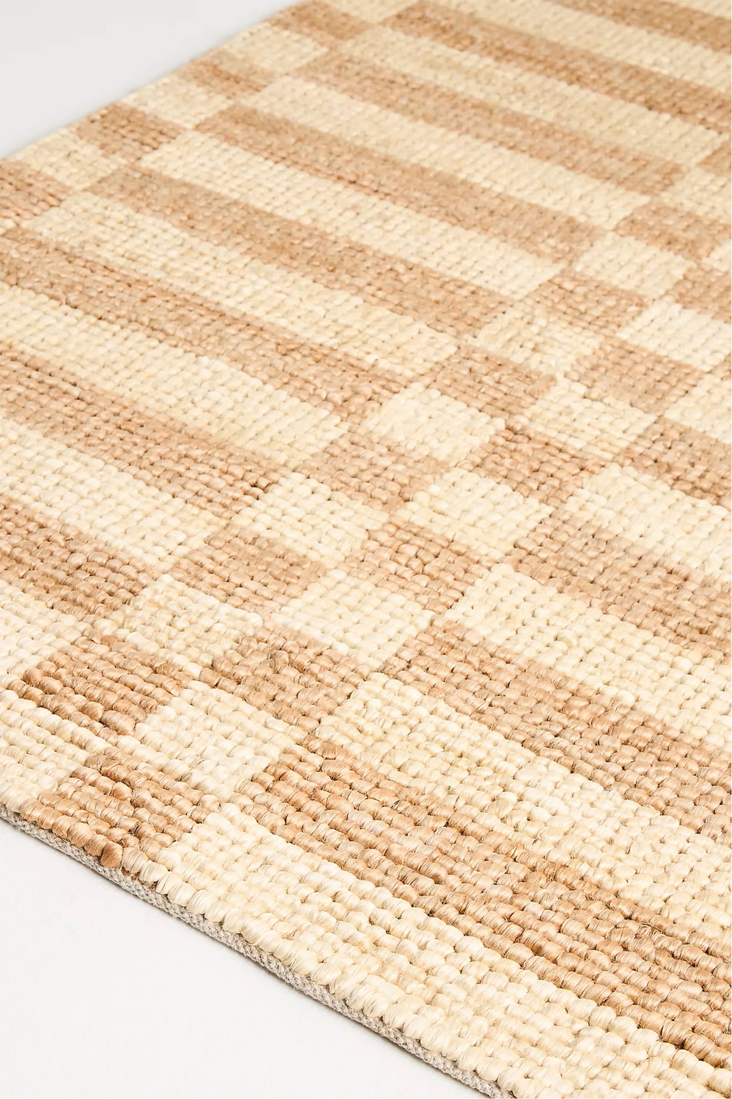 Polina Looped Jute Checkered Rug