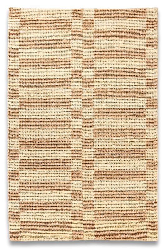 Polina Looped Jute Checkered Rug