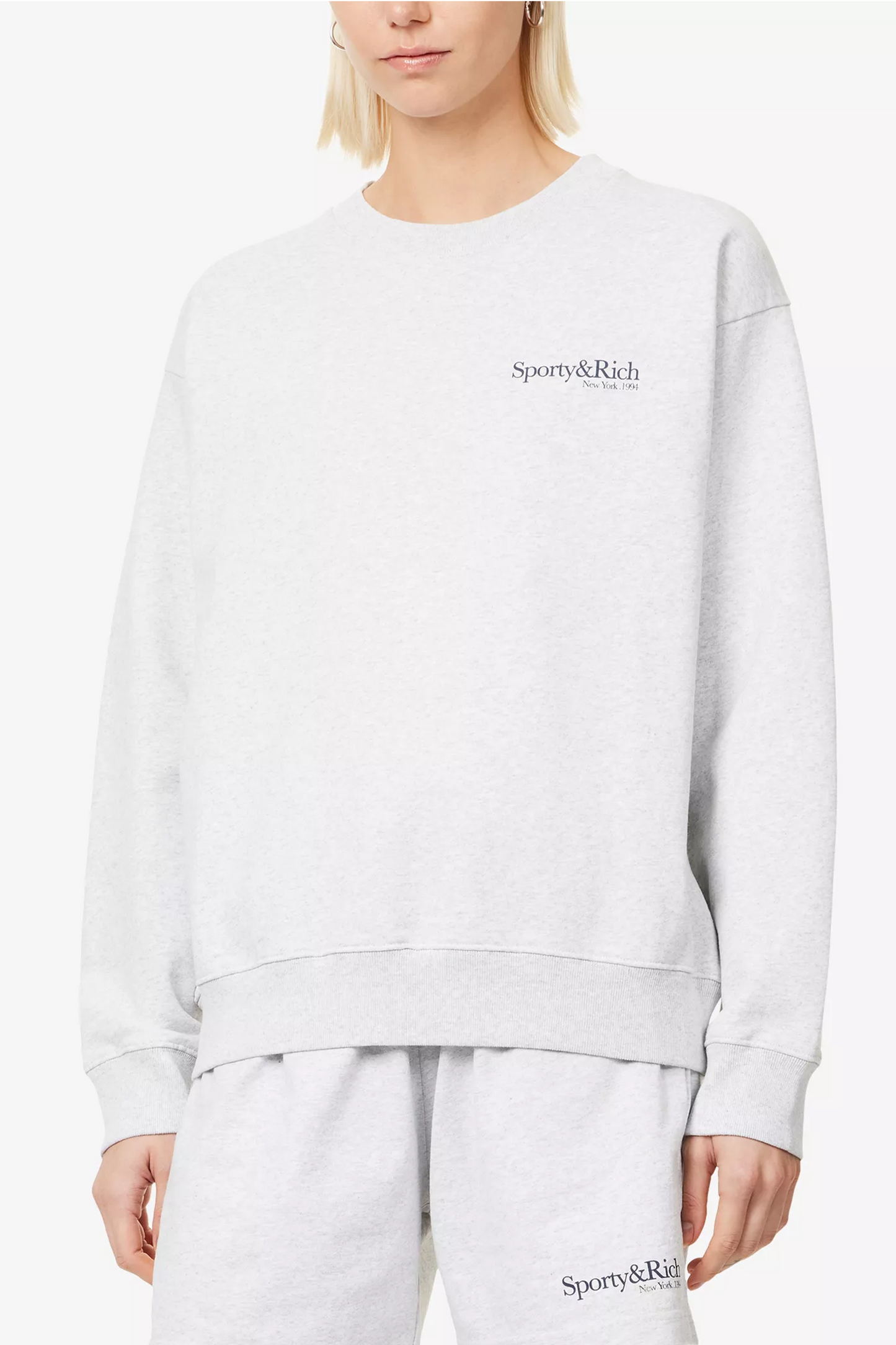 Run Club Crew-neck Cotton-jersey Sweatshirt