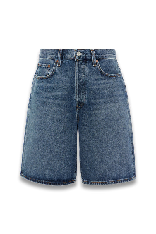 Risha Low-Rise Denim Bermuda Shorts