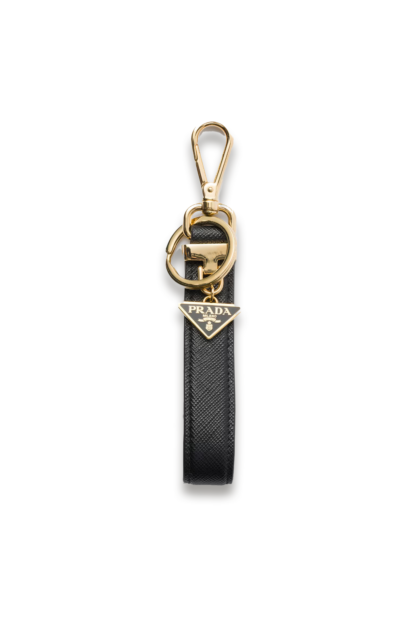 Saffiano Leather Keychain