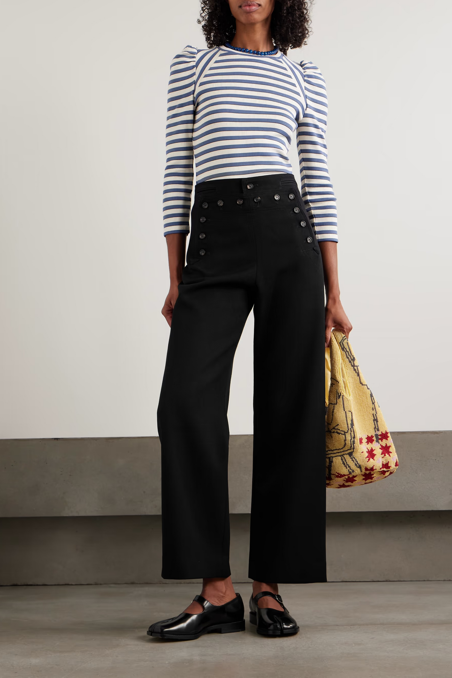 Sailor Wool-twill Straight-leg Pants