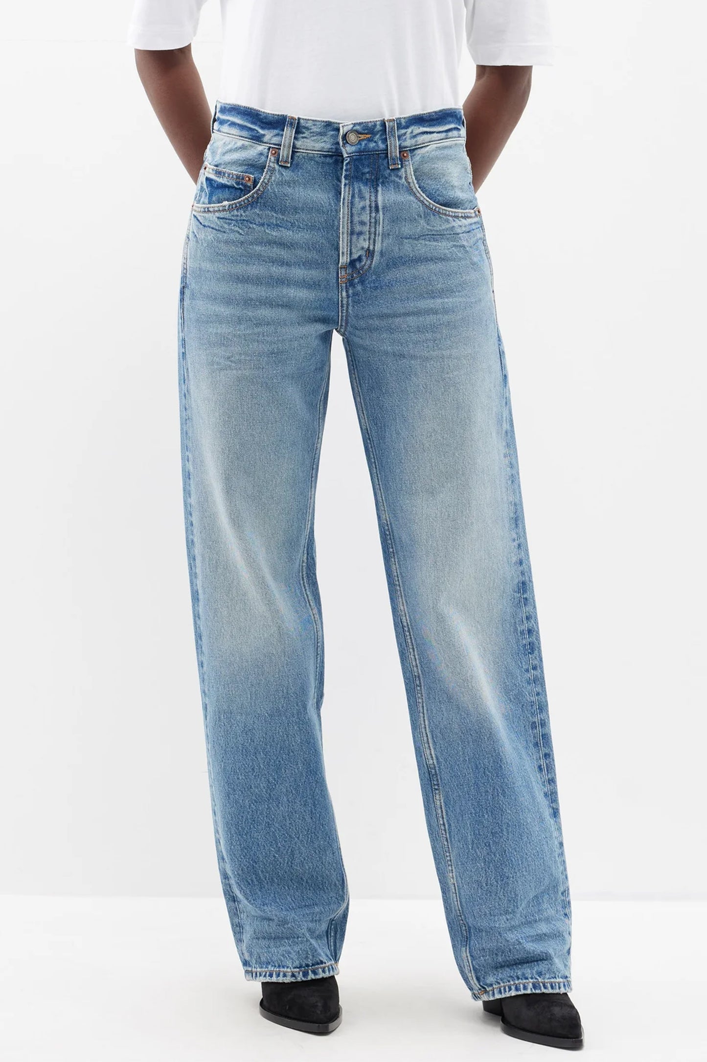 High-rise Wide-leg Jeans