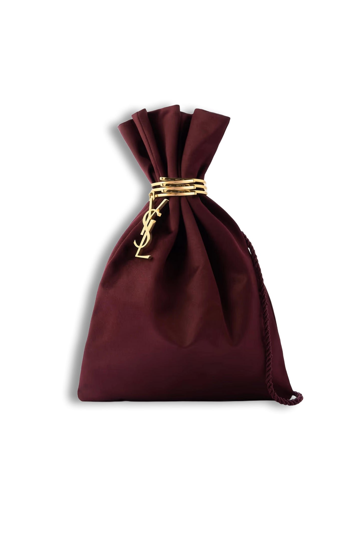 Embellished Satin Bucket Bag