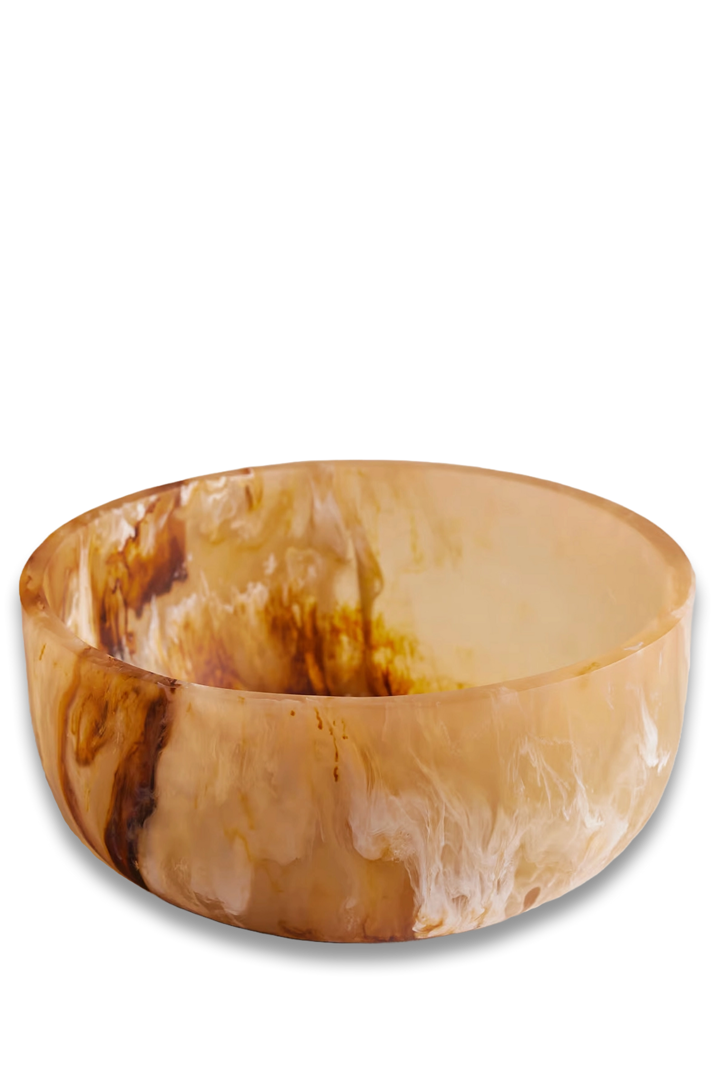 Miller Resin Salad Bowl, Brown