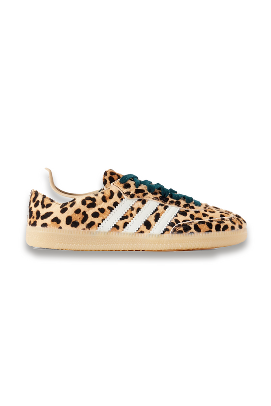 Samba OG Leather-trimmed Leopard-print Calf-hair Sneakers