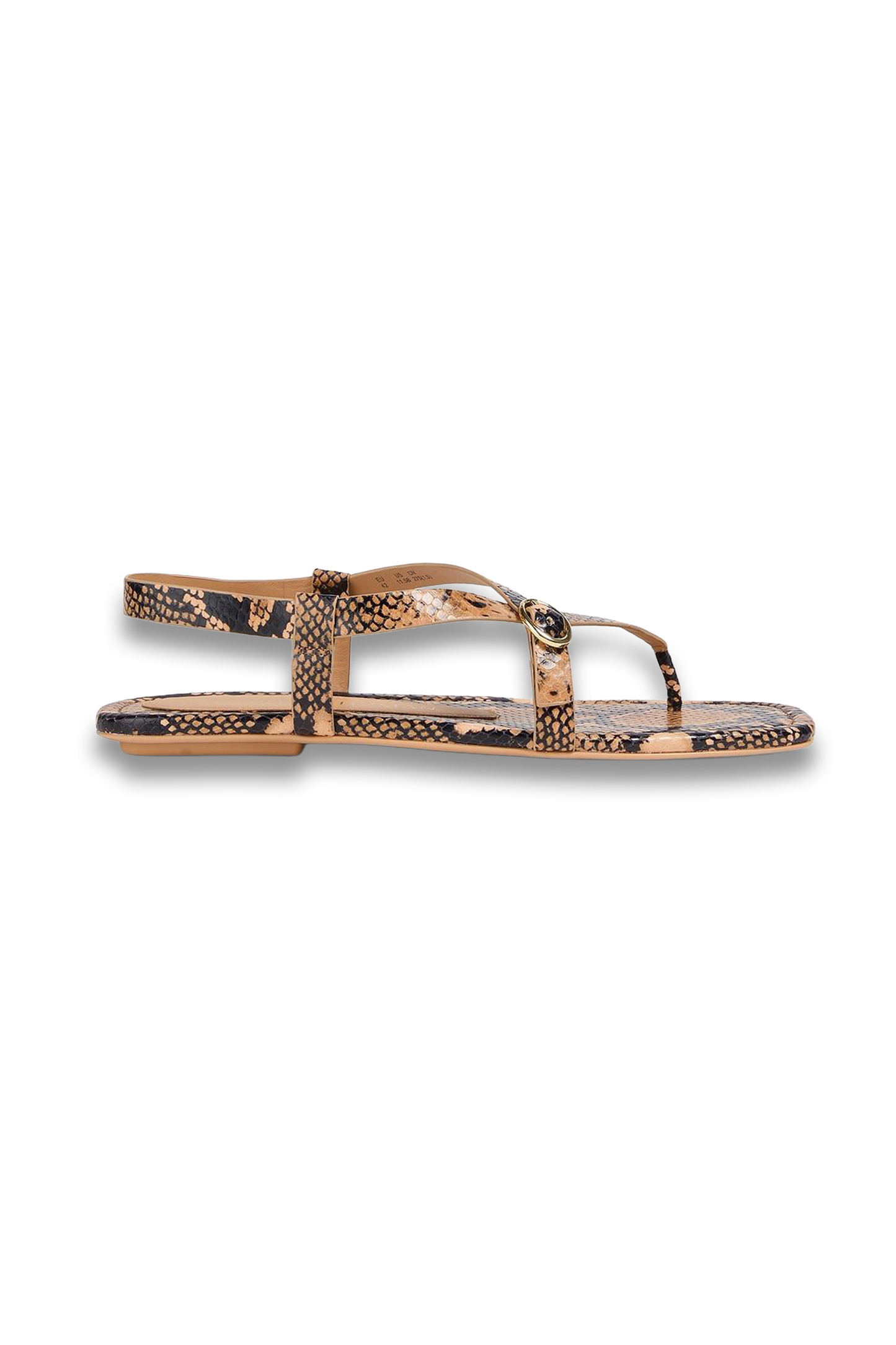 Benni Snake-Effect Leather Sandals