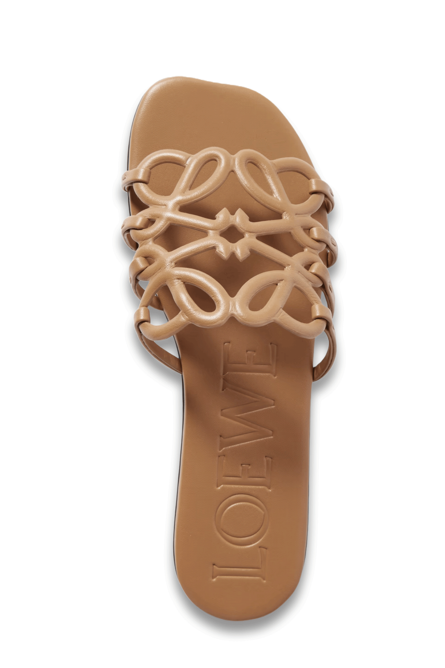 Petal Anagram Leather Slides