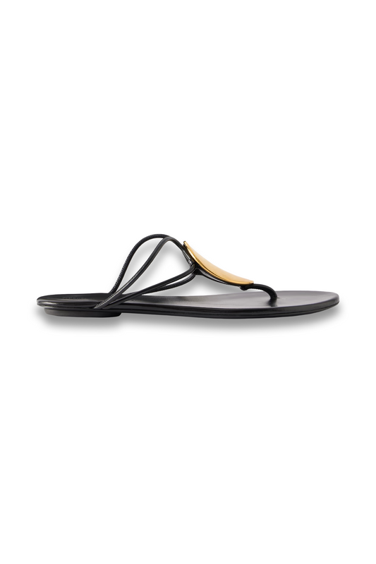 Uma embellished leather sandals