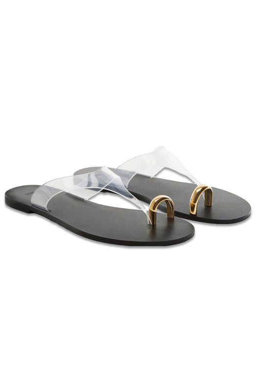 Vinyl Leather Sandals