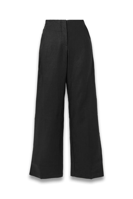 Sanne Linen Straight-Leg Pants