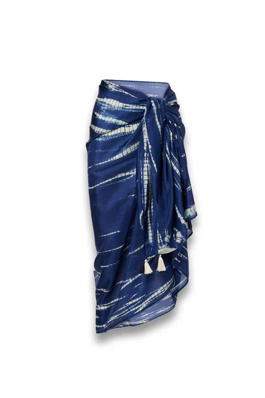 Tie-dye Silk Beach Cover-up