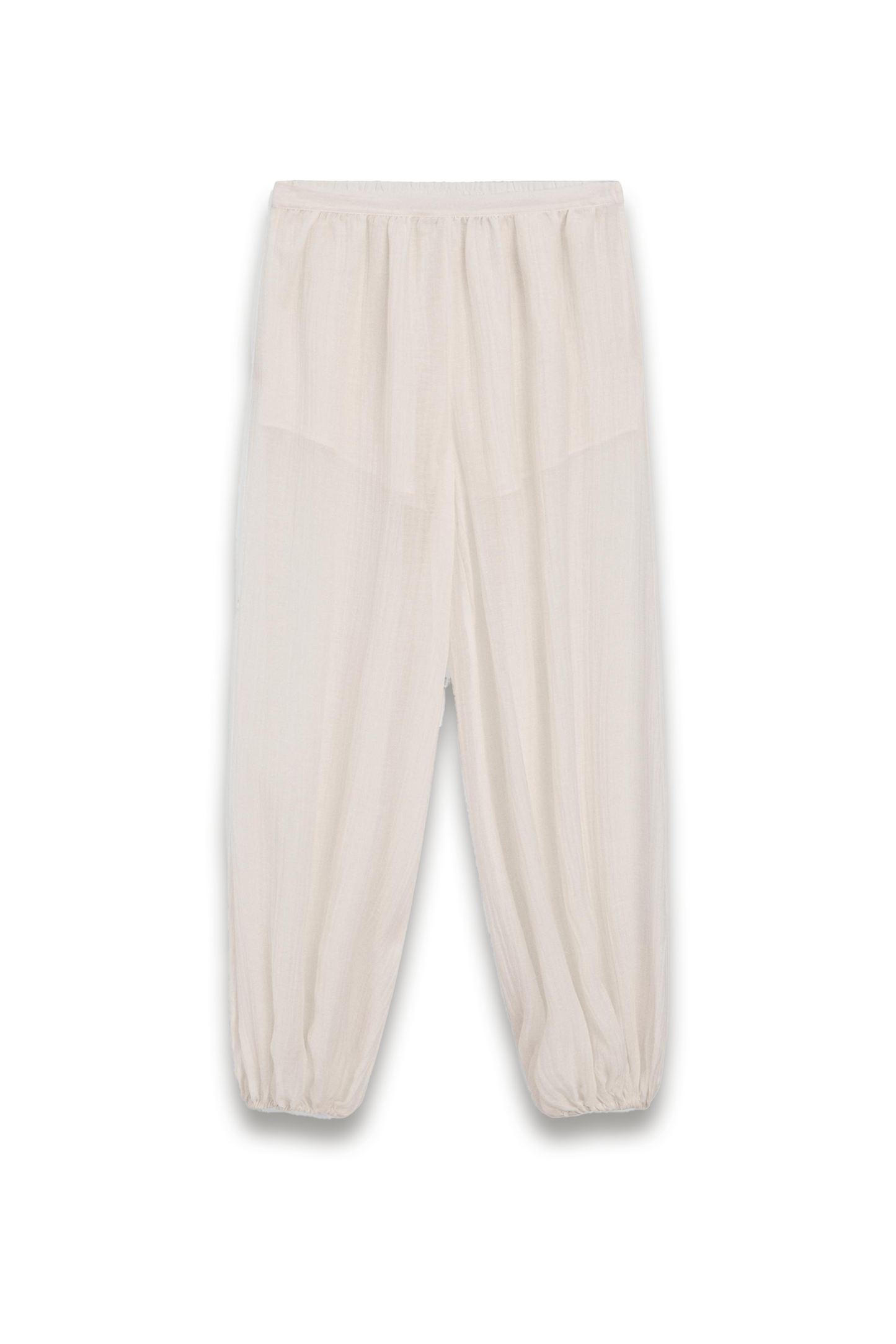 Flowing Sarouel Trousers with Pleated Detail
